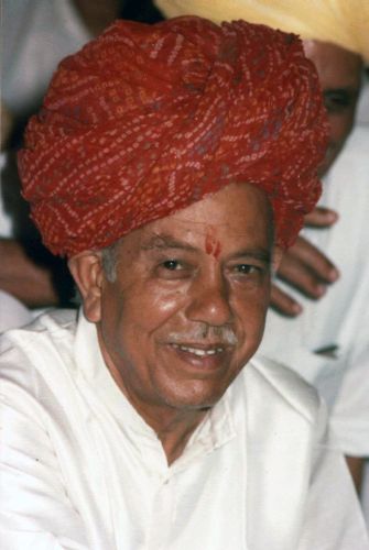 P. H. Purohitji at his jovial best in Rajasthani Safa